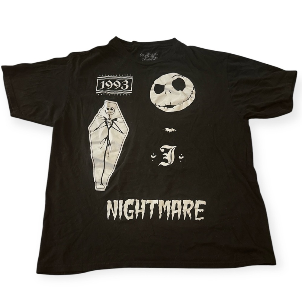 Vtg 1993 The Nightmare Before Christmas Disney Tim Burton's T-Shirt Size Large